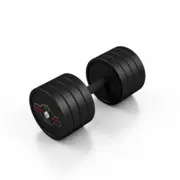 Gumírozott acélsúlyzó 32,5 kg fekete matt - Marbo Sport akciós termékkép 1