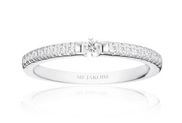 Sif Jakobs Elegáns ezüst gyűrű cirkónium kövekkel Ellera SJ-R22117-CZ-SS 56 mm akciós termékkép 1