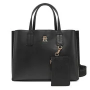  Táska Tommy Hilfiger Th Distinct Mini Tote AW0AW17192 Fekete akciós termékkép 1