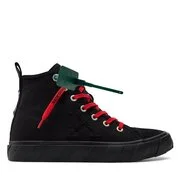  Tornacipő Off-White Mid Top Vulcanized Canvas IA119S22LEA0011010 Fekete akciós termékkép 1