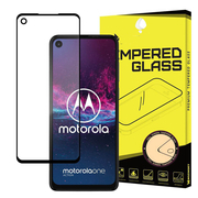 3D Edzett üveg Motorola One Action fekete akciós termékkép 1