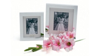 Esküvői fotókeret WEDDING RING 10x15 ezüst akciós termékkép 1